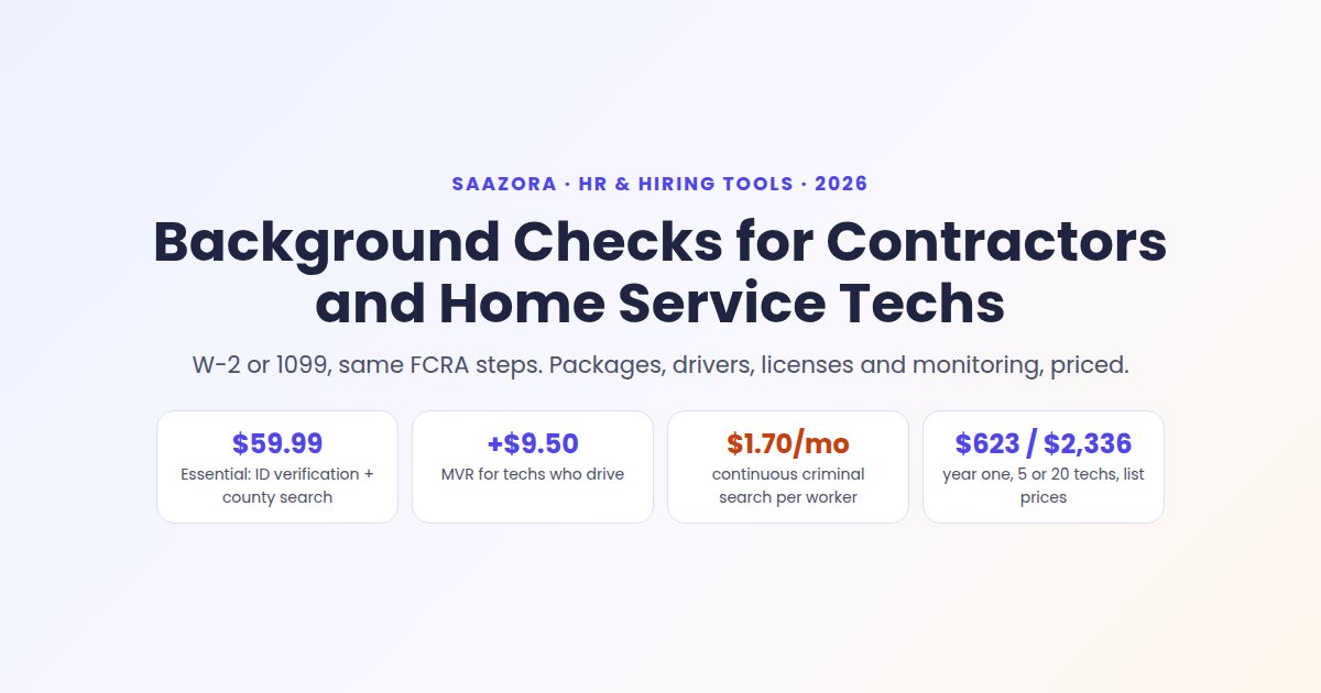 Background Checks for Contractors and Home Service Techs