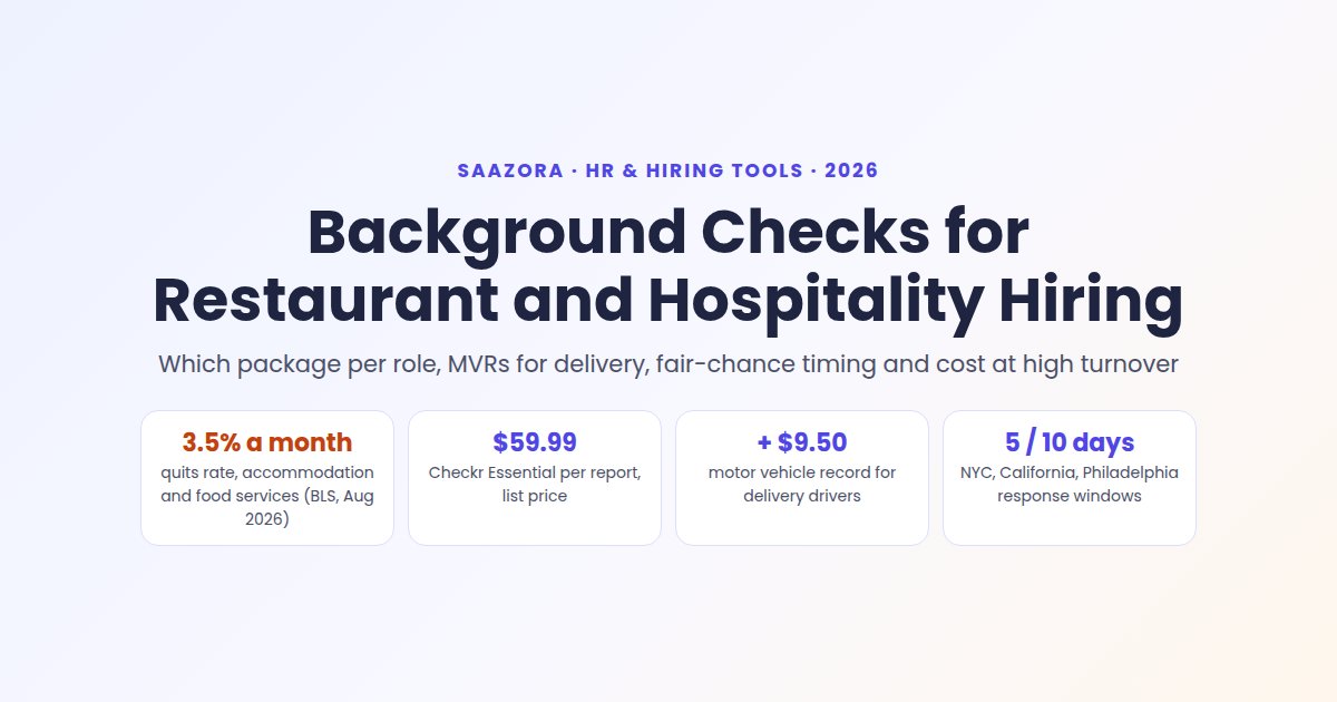 Restaurant Background Checks for Hospitality Hiring (2026)