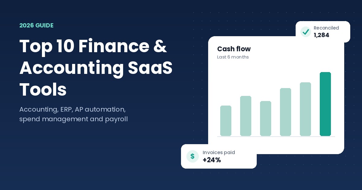 Top 10 Best Finance & Accounting SaaS Tools (2026 Guide)
