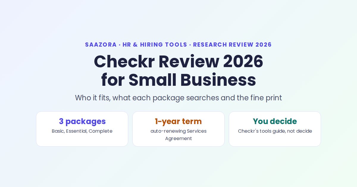 Checkr Review 2026: Who It Fits, Packages and Fine Print