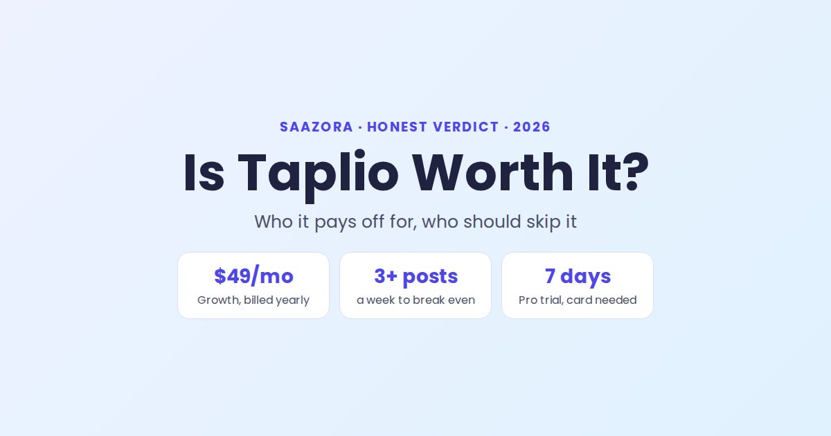 Is Taplio Worth It in 2026? Honest Verdict by Use Case