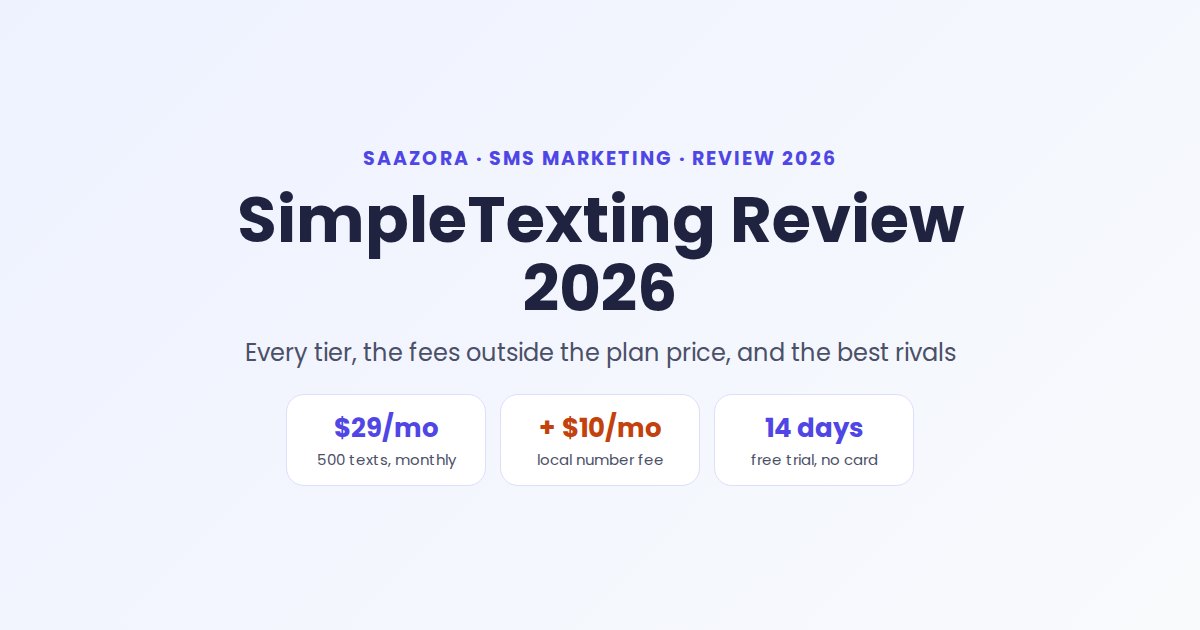 SimpleTexting Review 2026: Pricing, Fees, Pros & Cons