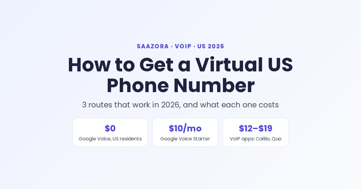How to Get a Virtual US Phone Number in 2026 (3 Ways)